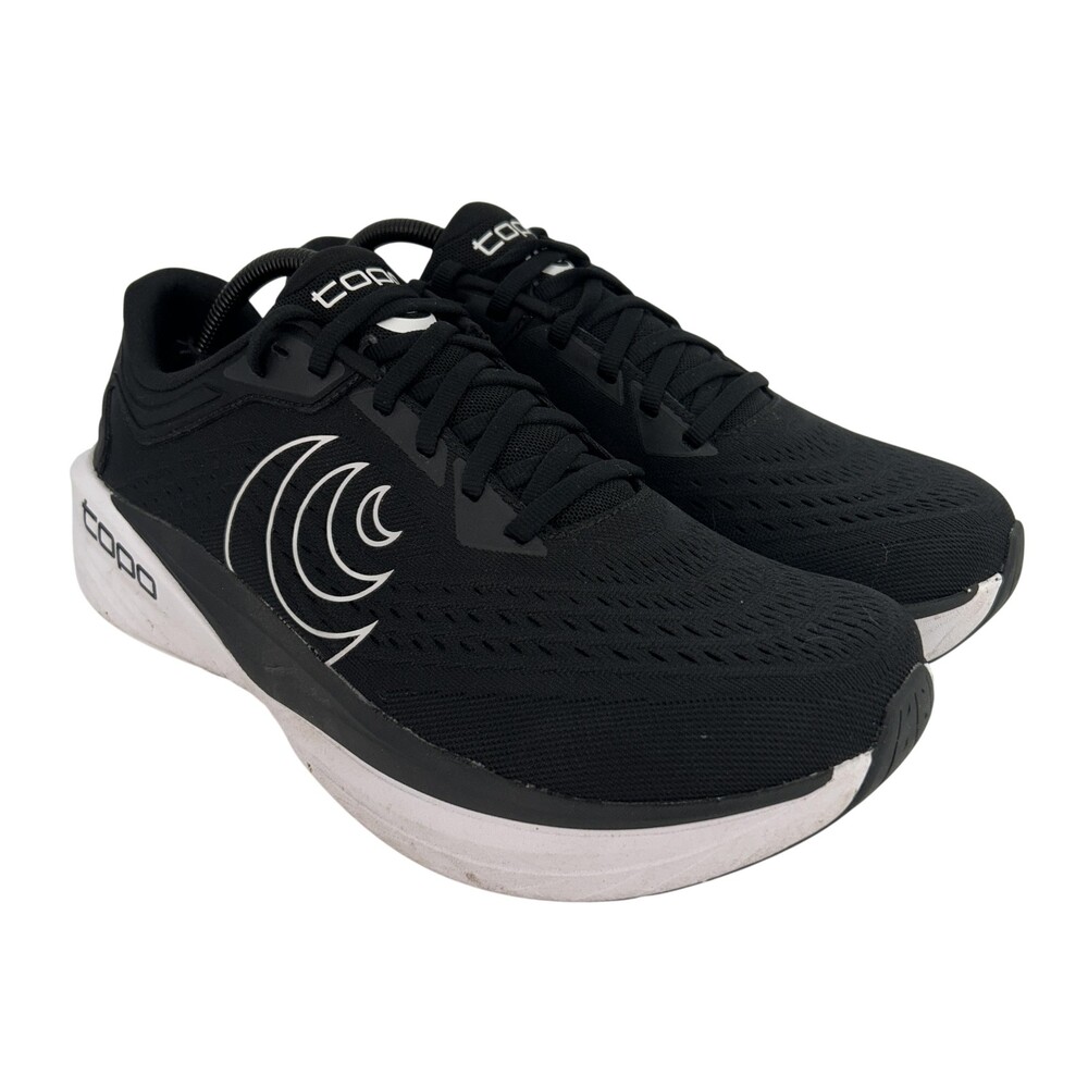Topo Athletic Phantom 4 Shoes Mens Size 10.5 Black Running Sneakers ZipFoam